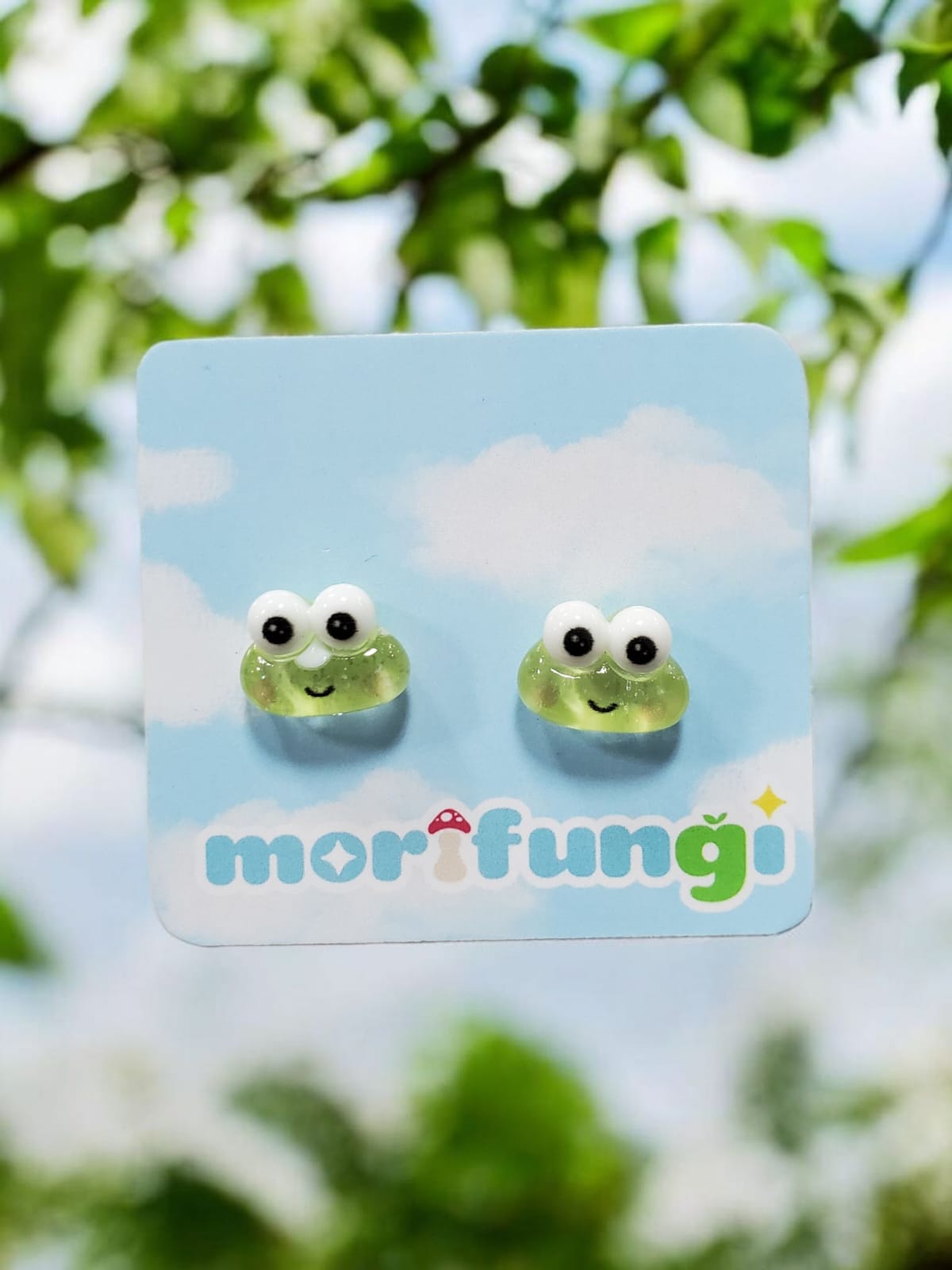 Keroppi Sanrio Cute Frog Stainless Steel Stud Earrings