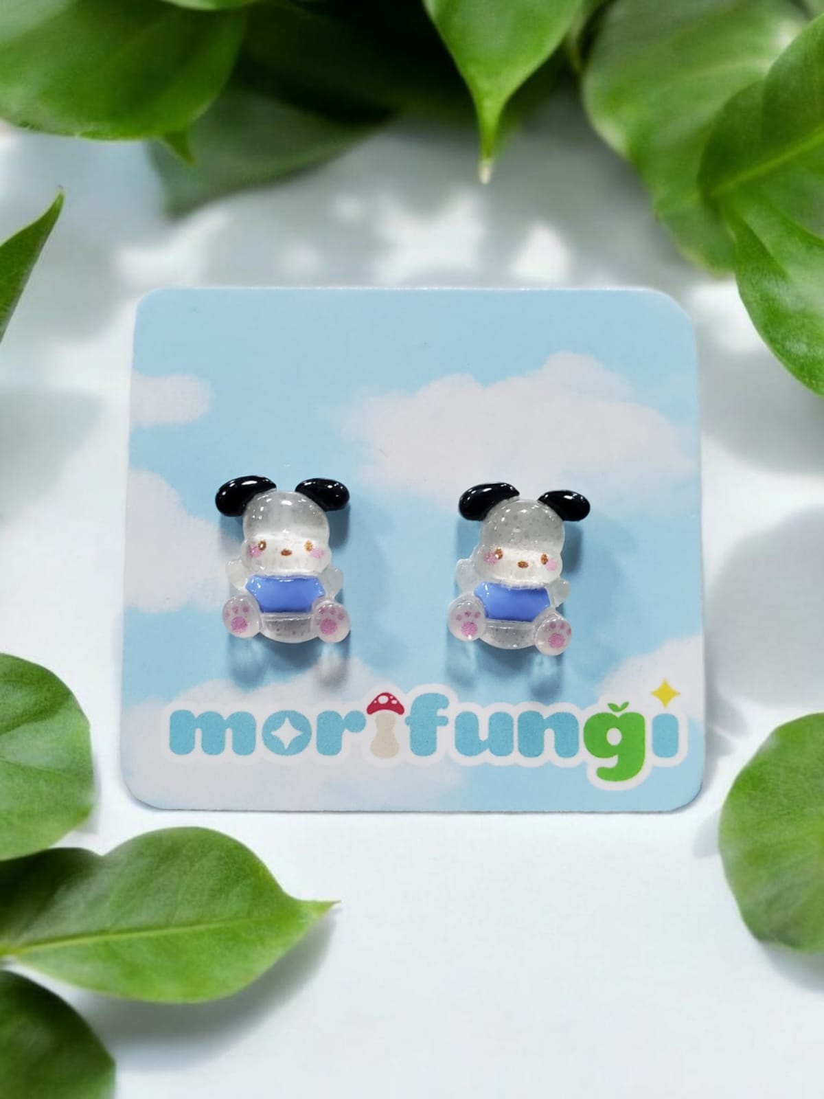 Pochacco Sanrio Cute Dog Stainless Steel Stud Earrings