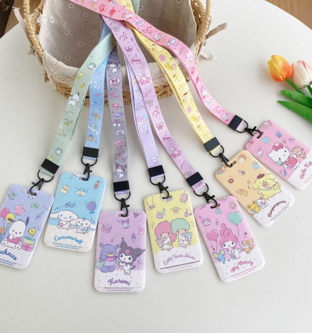 Sanrio lanyard and ID holder