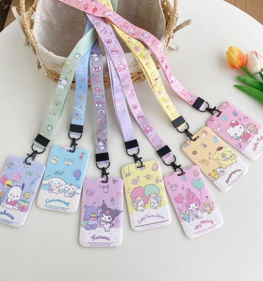 Sanrio lanyard and ID holder