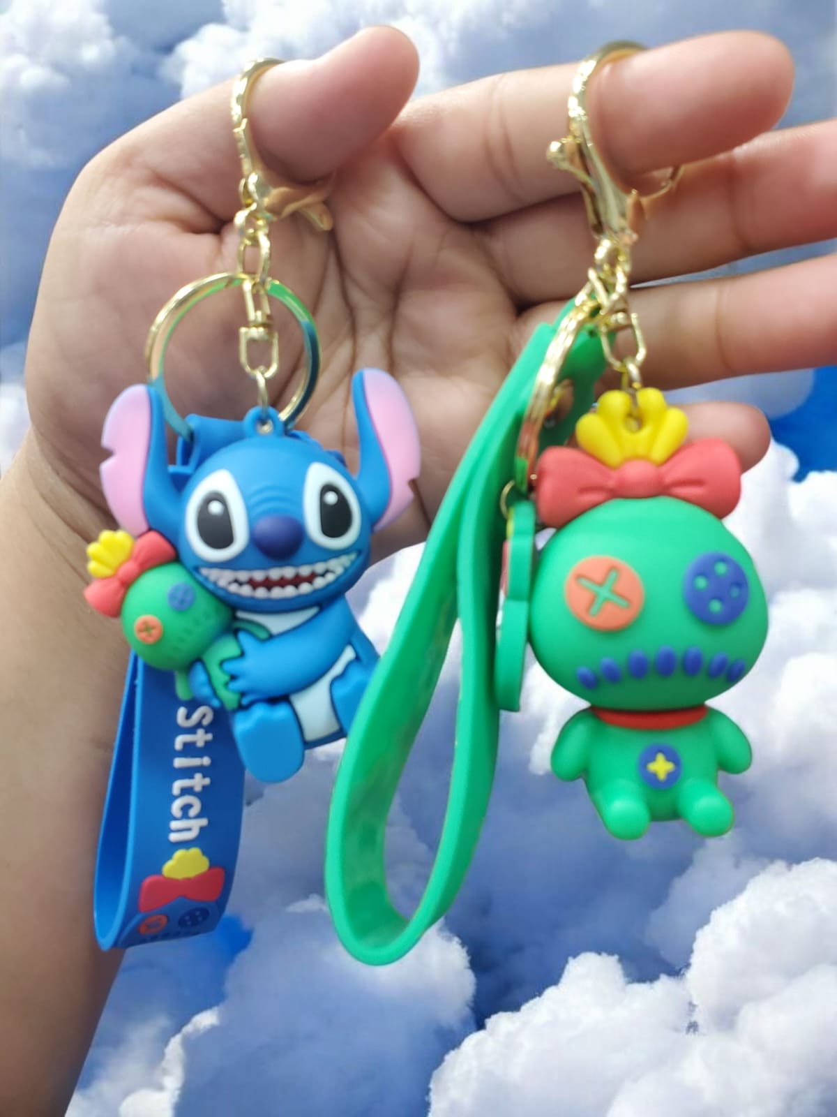 Stitch and Scrump Cute Keychains