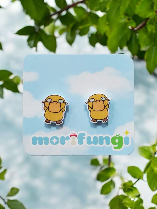 Psyduck Cute Pokemon Stainless Steel Stud Earring