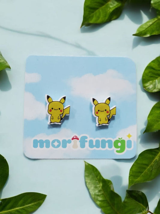 Pikachu Pokemon Stainless Steel Stud Earrings