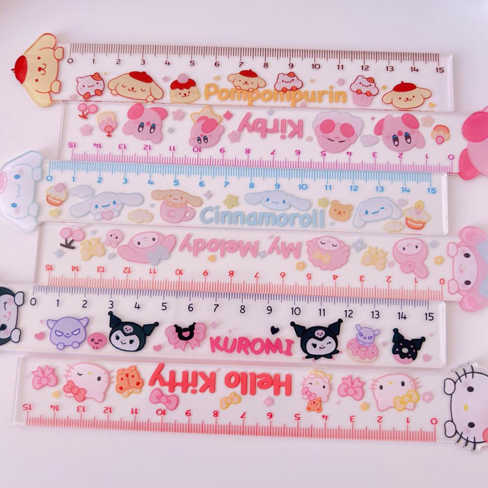 Sanrio and Kirby Rulers