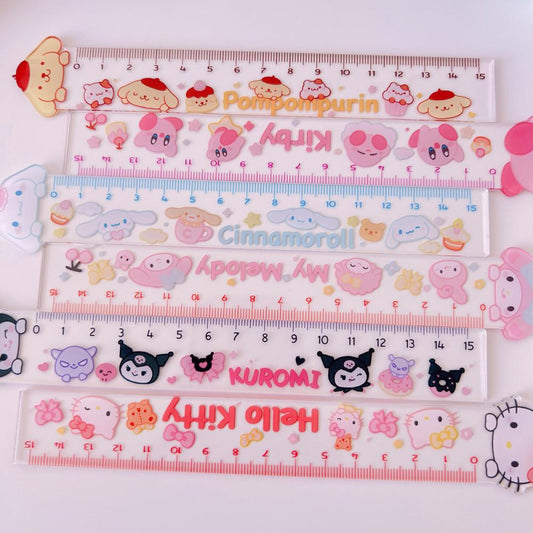 Sanrio and Kirby Rulers