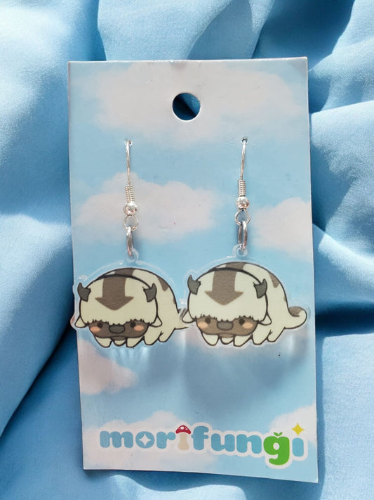 Appa Avatar the Last Airbender Stainless Steel Charm Earrings