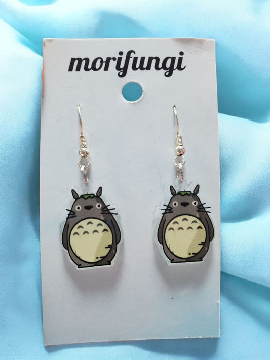 Totoro Studio Ghibli Cute Cat Stainless Steel Charm Earrings