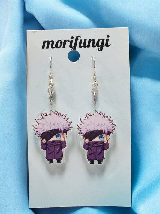 Satoru Gojo Jujutsu Kaisen Stainless Steel Charm Earrings
