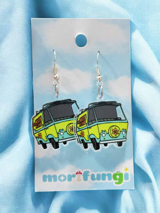 Mystery Machine Scooby Doo Stainless Steel Charm Earrings