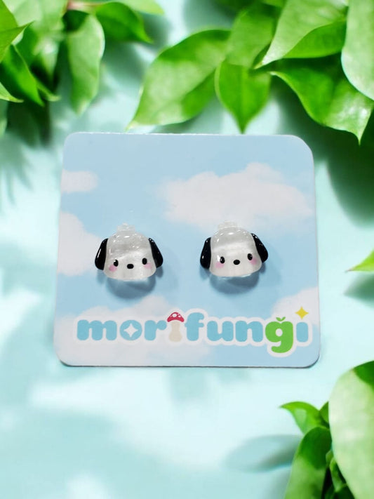 Pochacco Sanrio Cute Dog Stainless Steel Stud Earrings