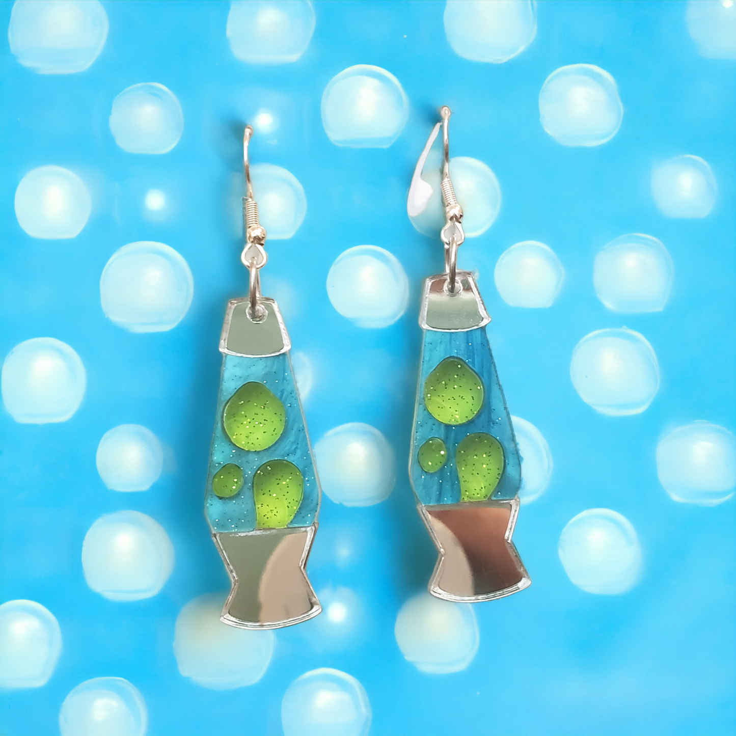 Silver retro lava lamp